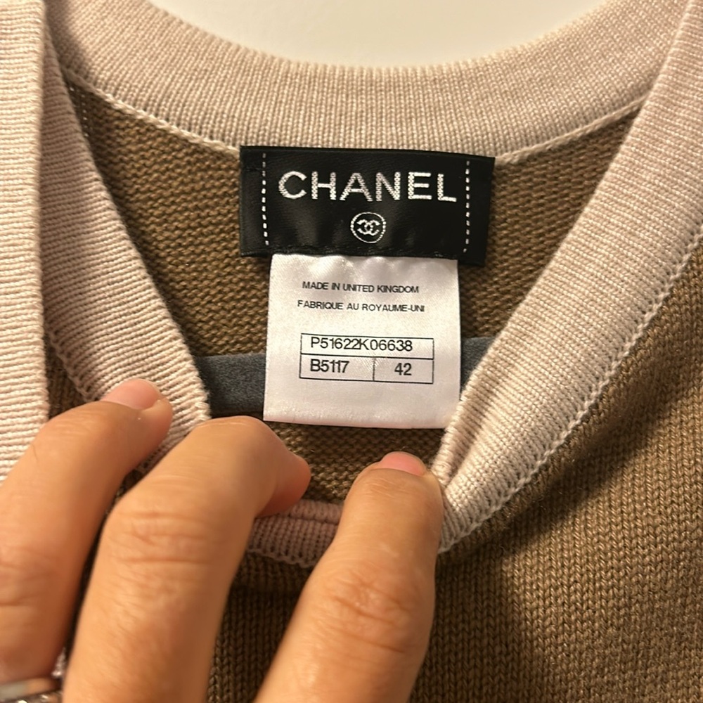 Chanel cashmere mini dress